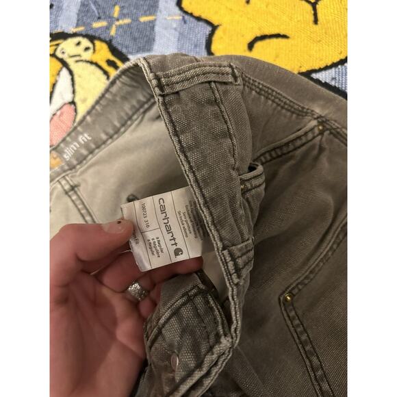 Vintage Y2K Prefectly Faded Carhartt Double Knee Pants - Picture 4 of 7
